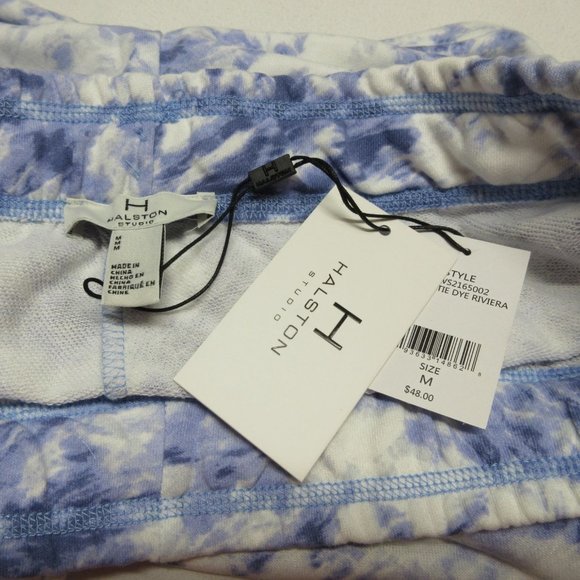 Halston tie dye French terry drawstring Riviera shorts - Picture 7 of 14